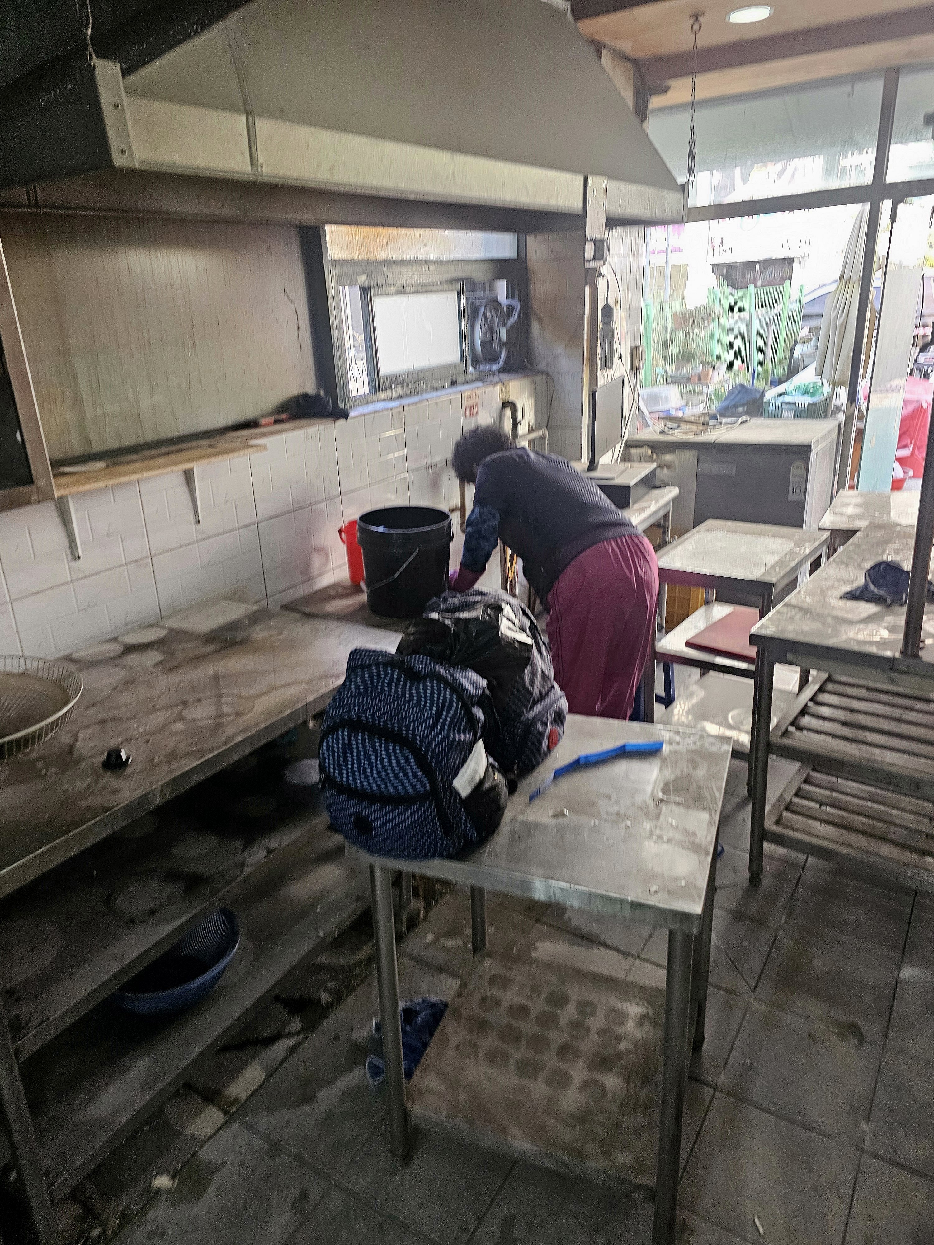 전주 화재청소 청소 중인 사진