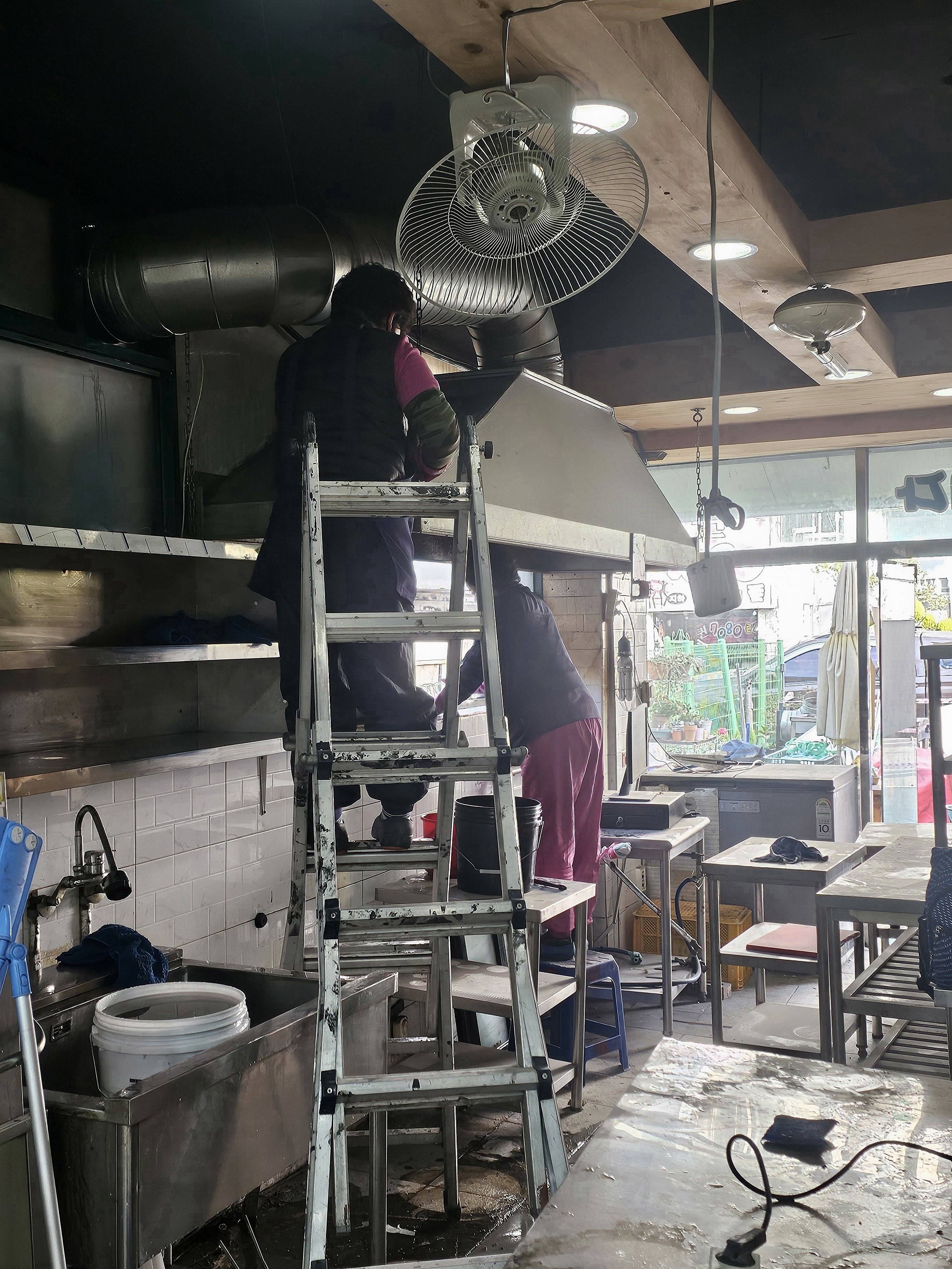 전주 화재청소 주방 청소 사진