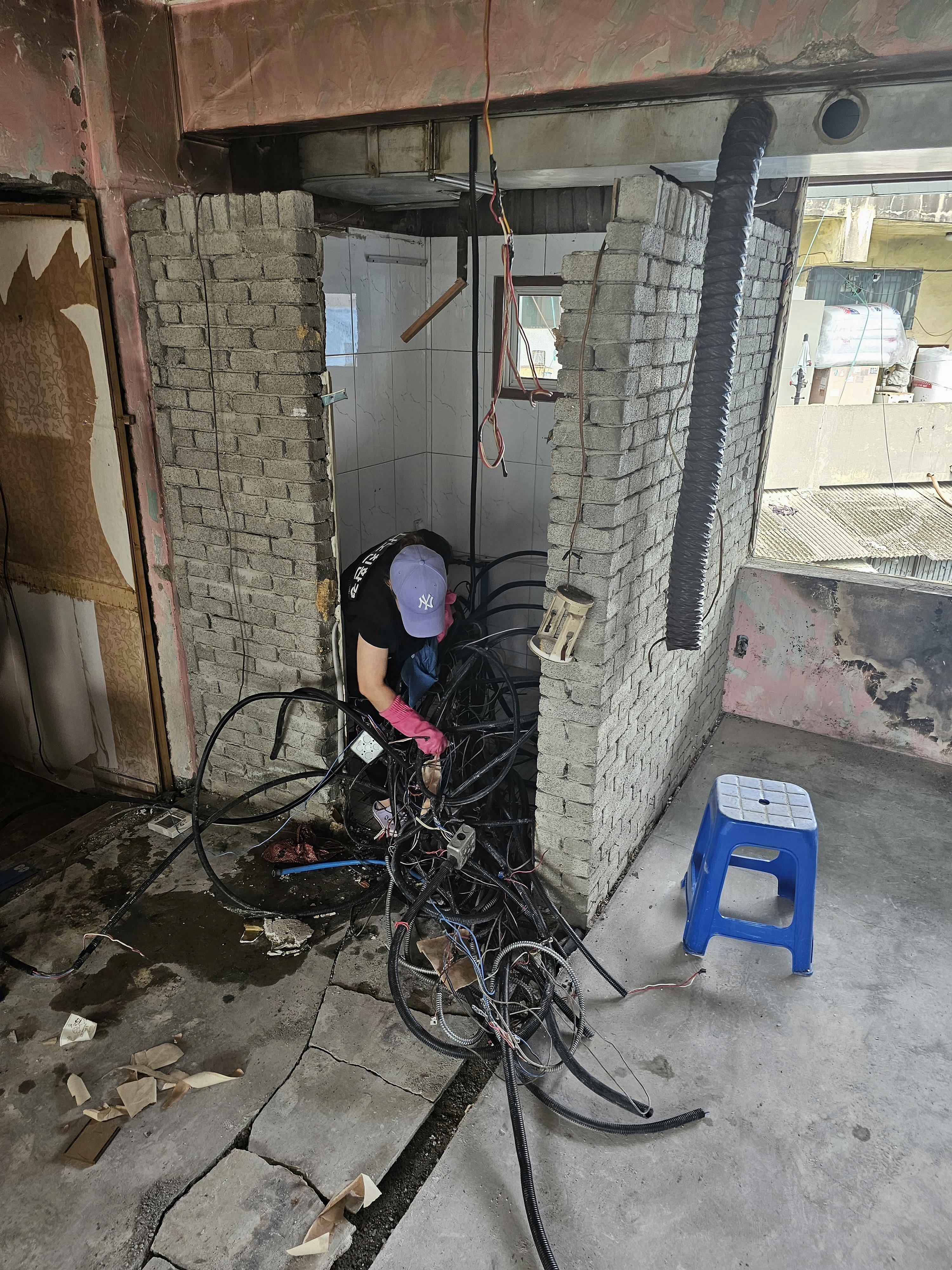 창원 화재청소 전기작업 사진